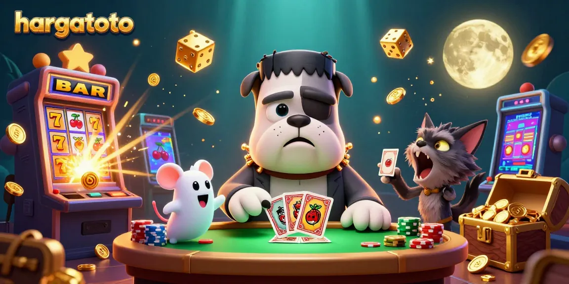 Experience thrilling games at hargatoto, featuring vibrant characters and rich casino elements.